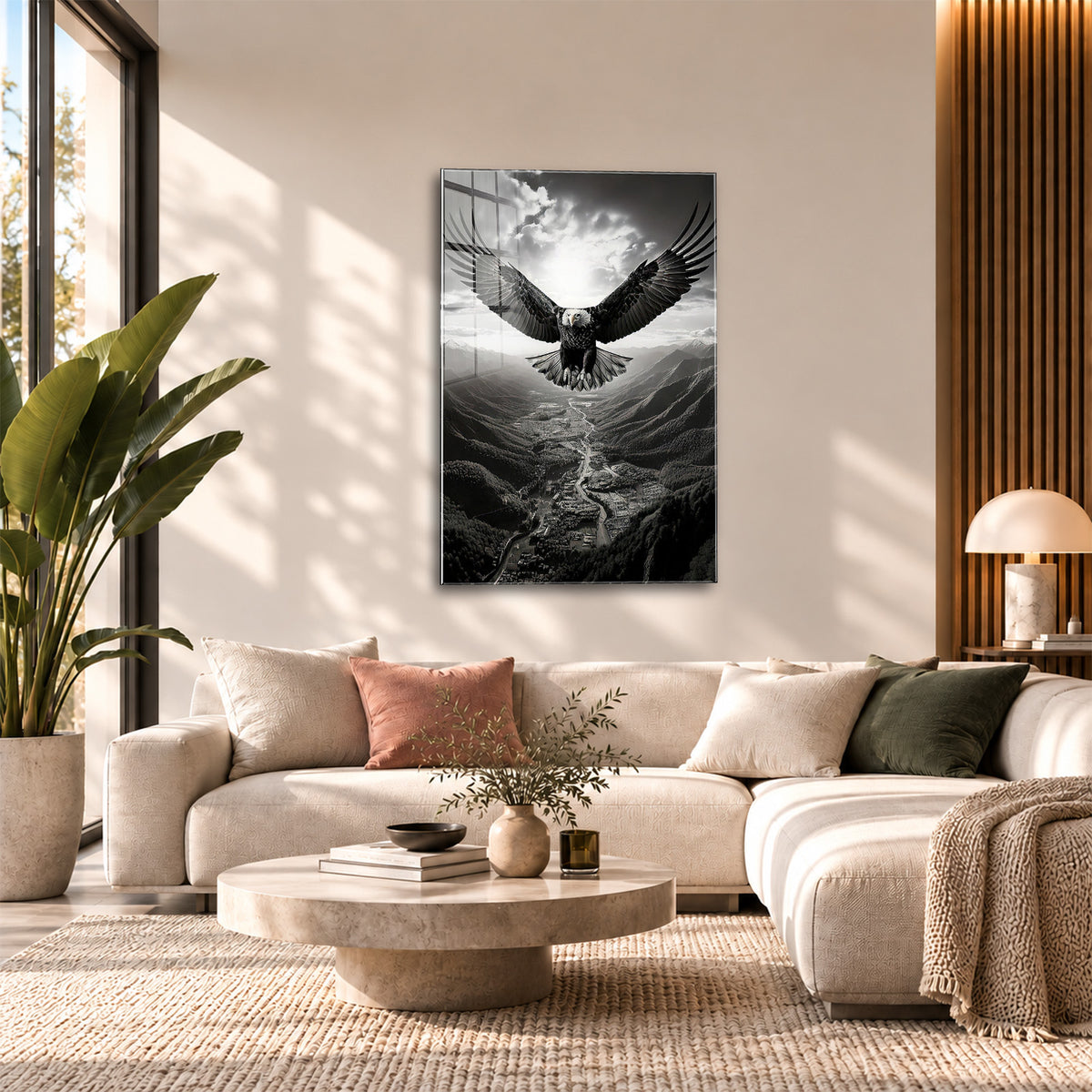 Acrylglas Wandbild - Flying Eagle