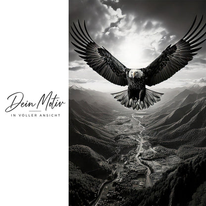 Acrylglas Wandbild - Flying Eagle