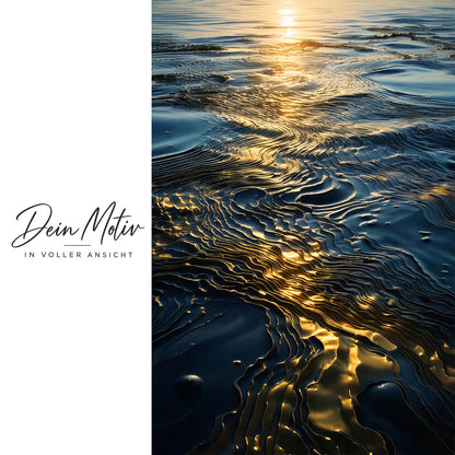 Acrylglas Wandbild - Golden Sea