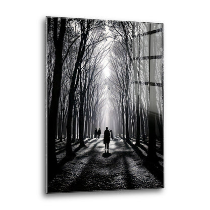 Acrylglas Wandbild - Shadow Trees