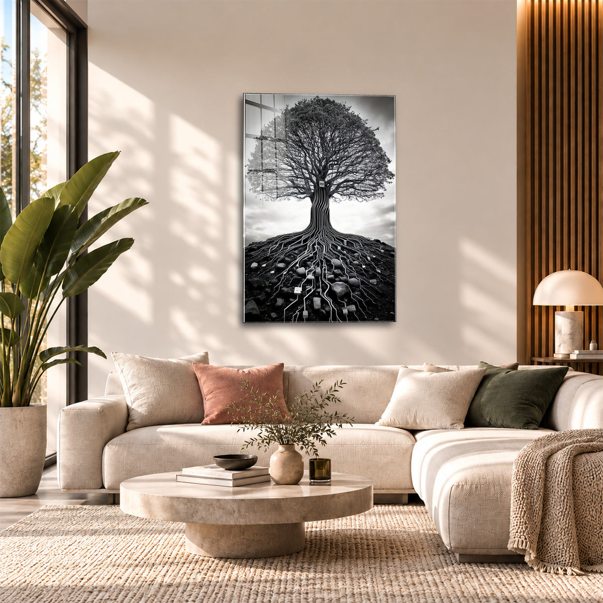 Acrylglas Wandbild - Modern Tree