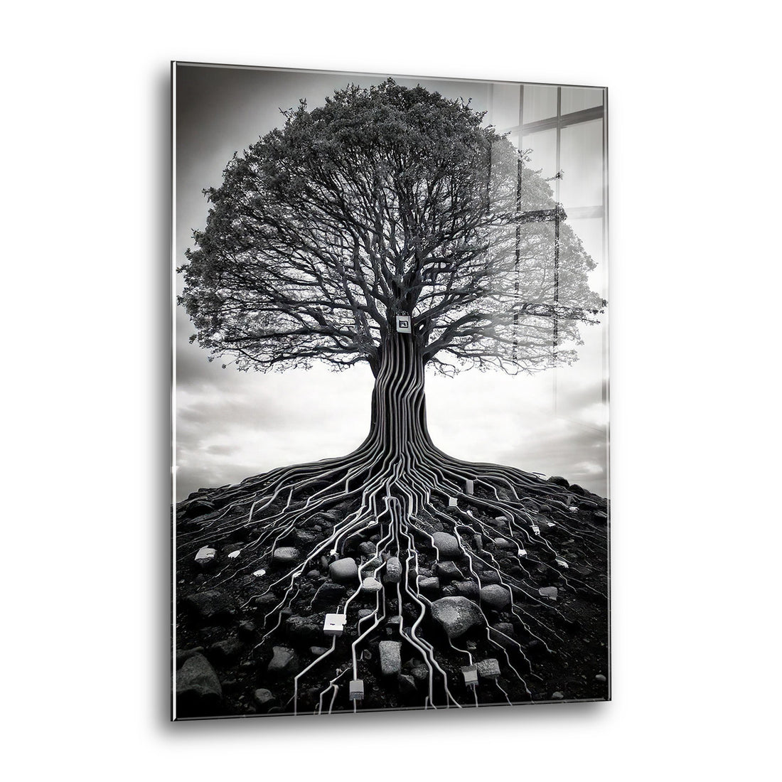 Acrylglas Wandbild - Modern Tree