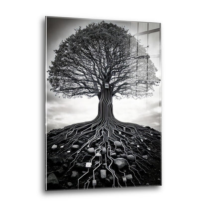 Acrylglas Wandbild - Modern Tree