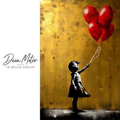 Acrylglas Wandbild - Red Ballon