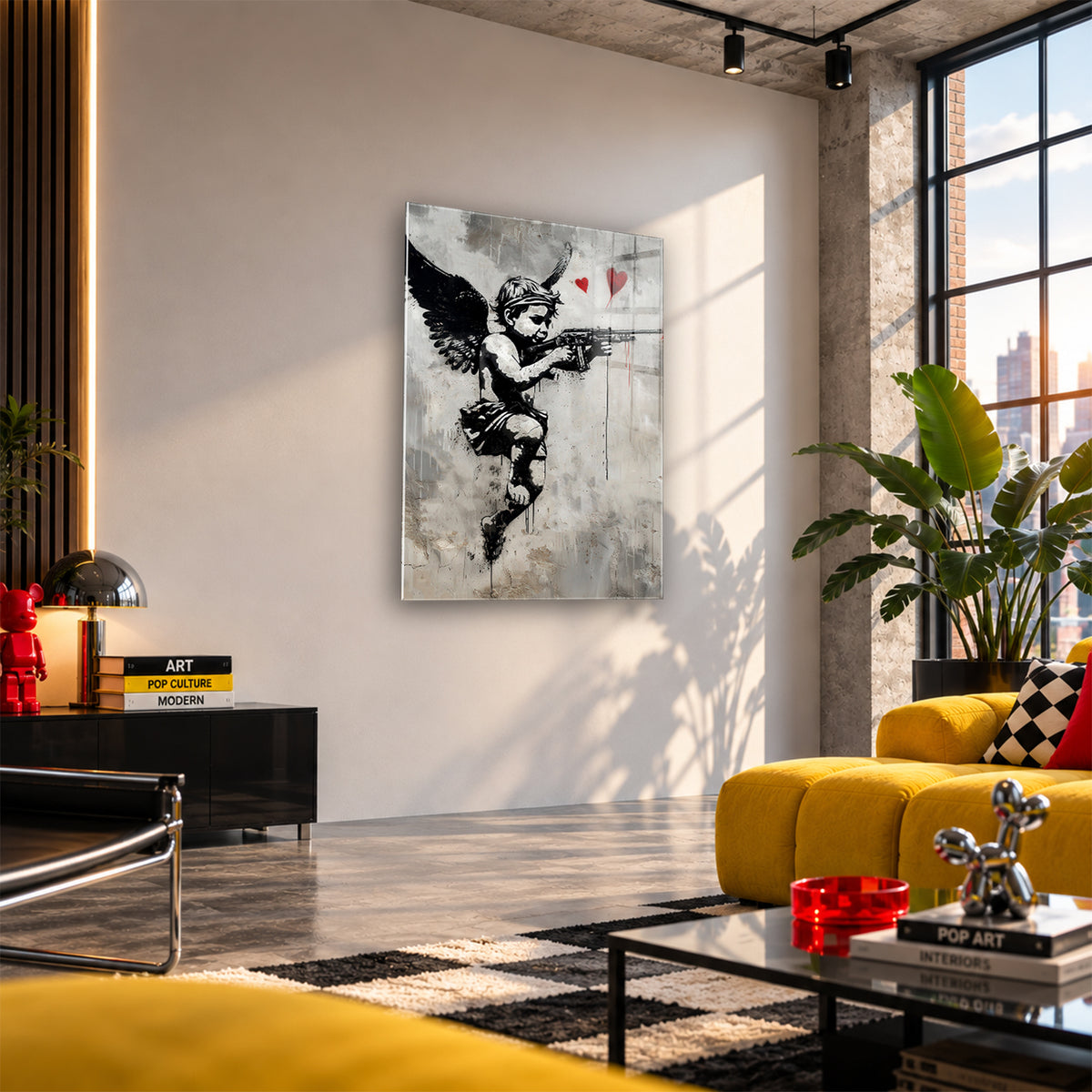 Acrylglas Wandbild - Angel Gun