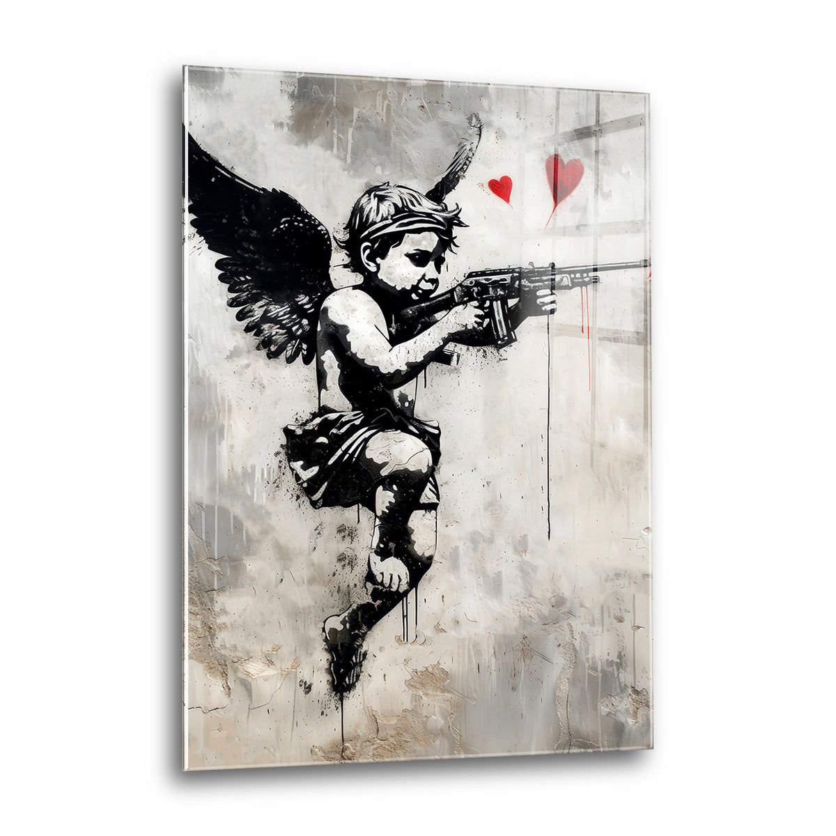Acrylglas Wandbild - Angel Gun