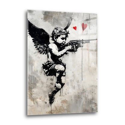 Acrylglas Wandbild - Angel Gun