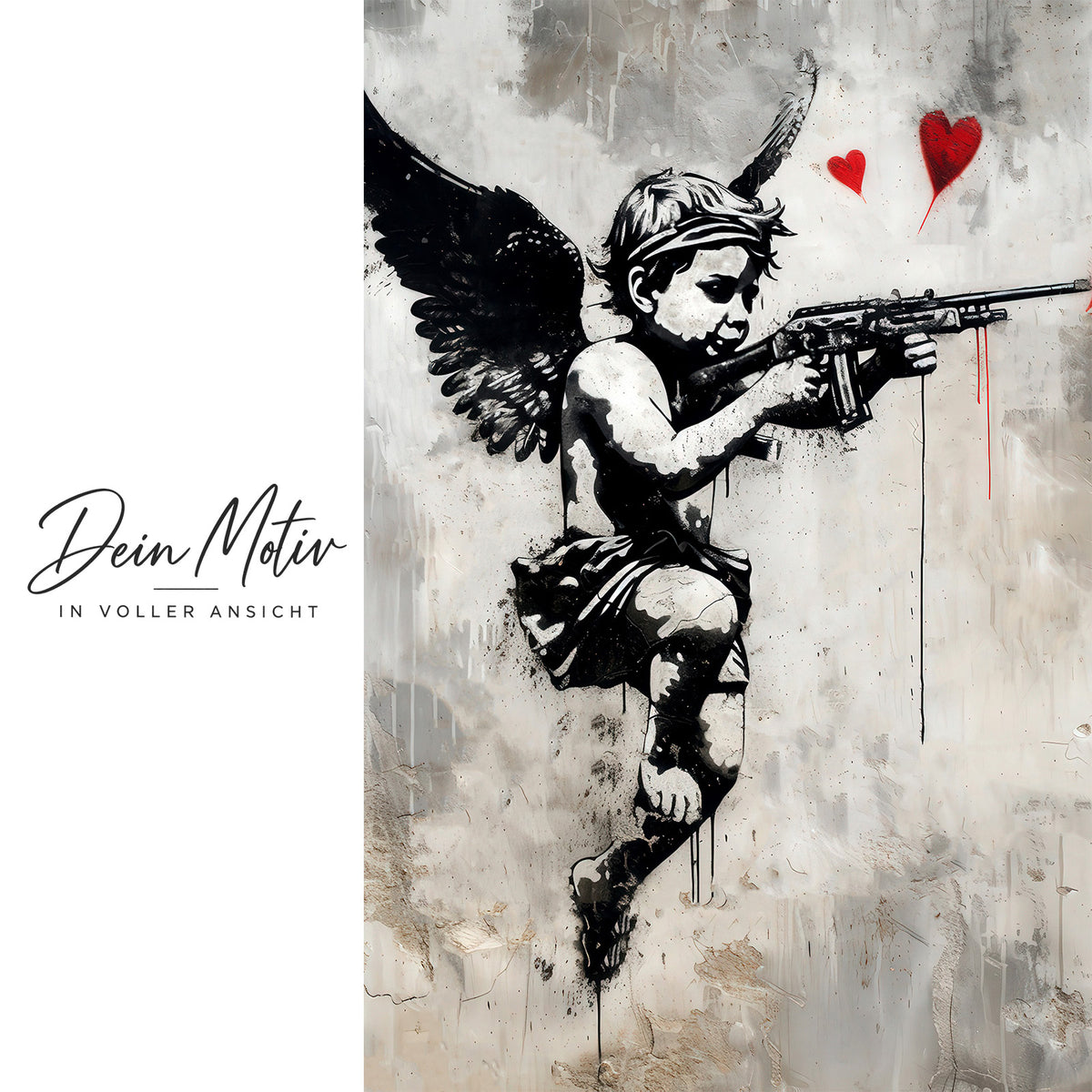 Acrylglas Wandbild - Angel Gun