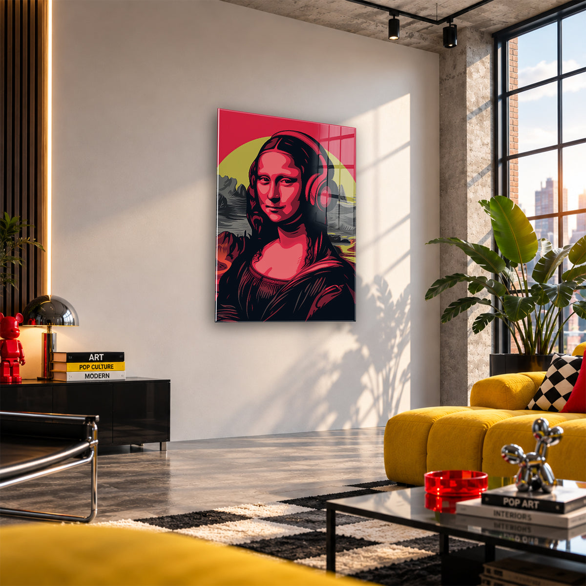 Acrylglas Wandbild - Stereo Mona