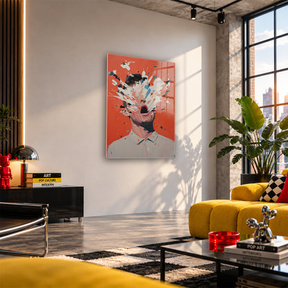 Acrylglas Wandbild - Screaming Man