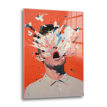 Acrylglas Wandbild - Screaming Man
