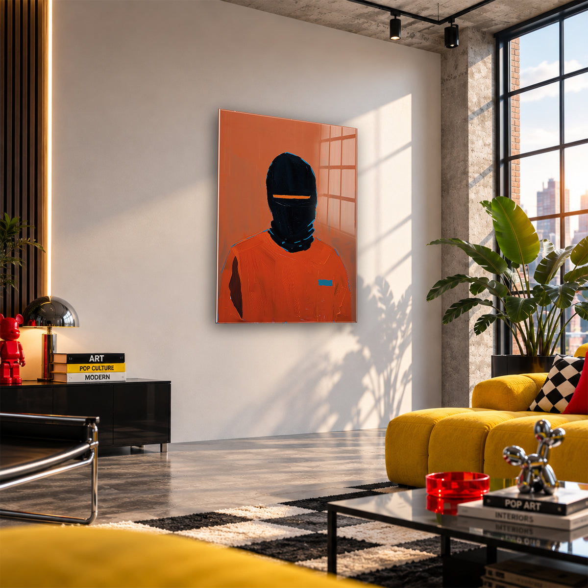 Acrylglas Wandbild - Masked Man