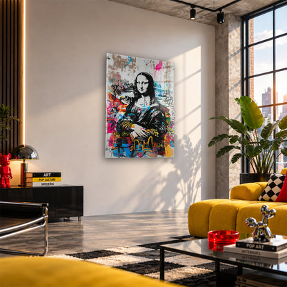 Acrylglas Wandbild - Graffiti Mona