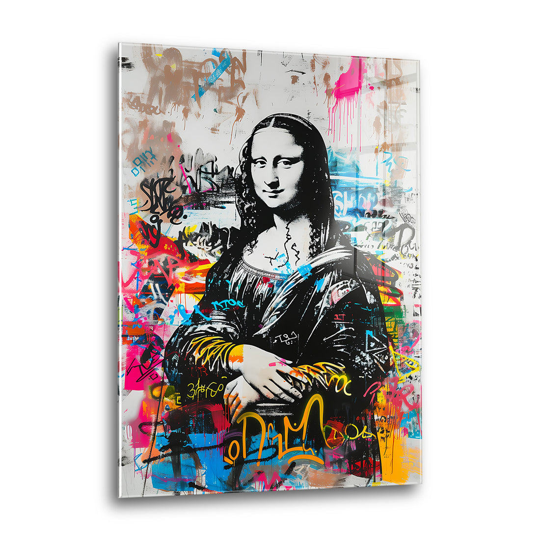 Acrylglas Wandbild - Graffiti Mona