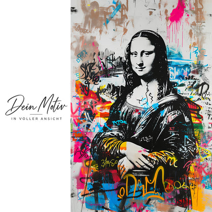 Acrylglas Wandbild - Graffiti Mona