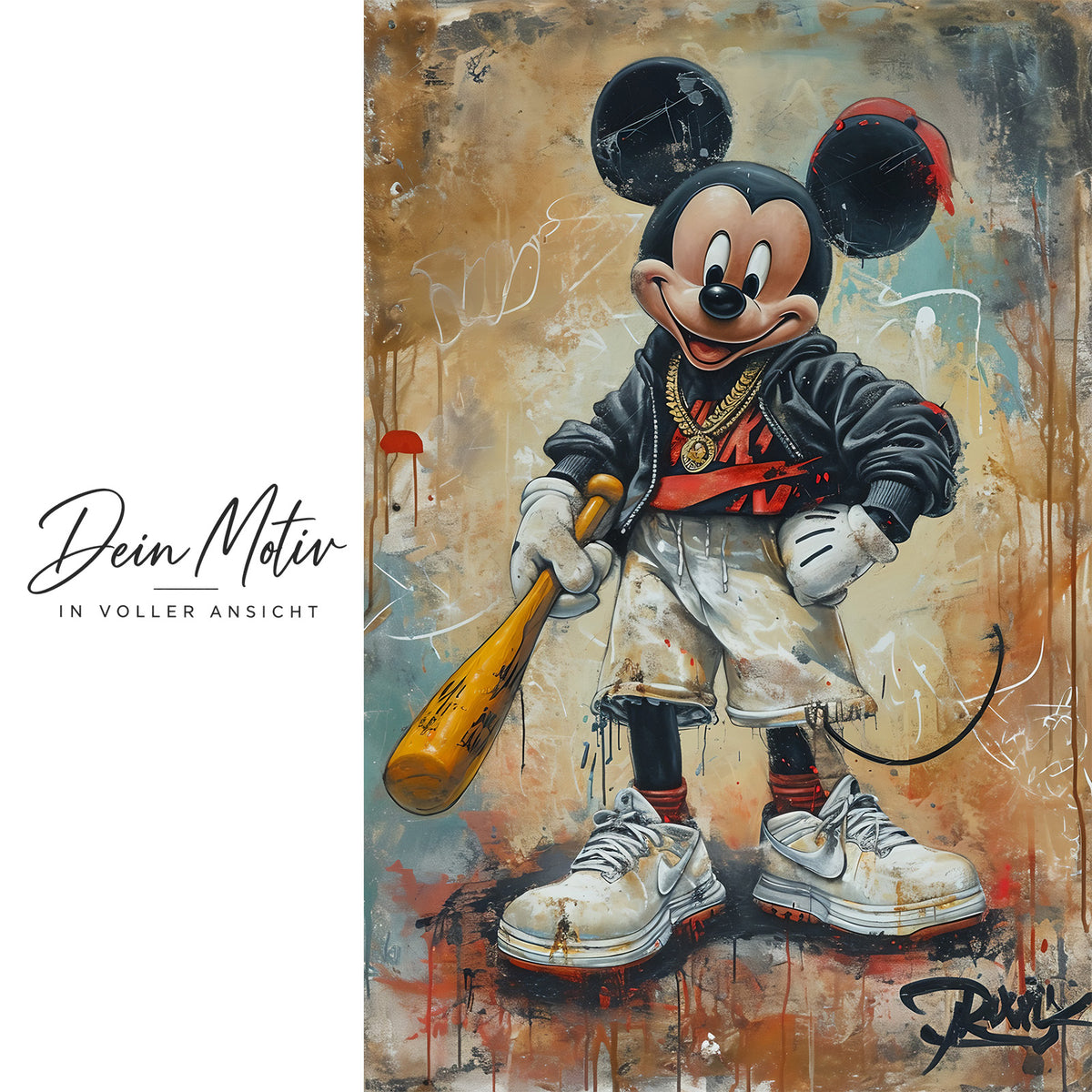 Acrylglas Wandbild - Baseball Mouse