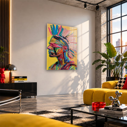 Acrylglas Wandbild - Colorful Indiana