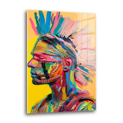Acrylglas Wandbild - Colorful Indiana