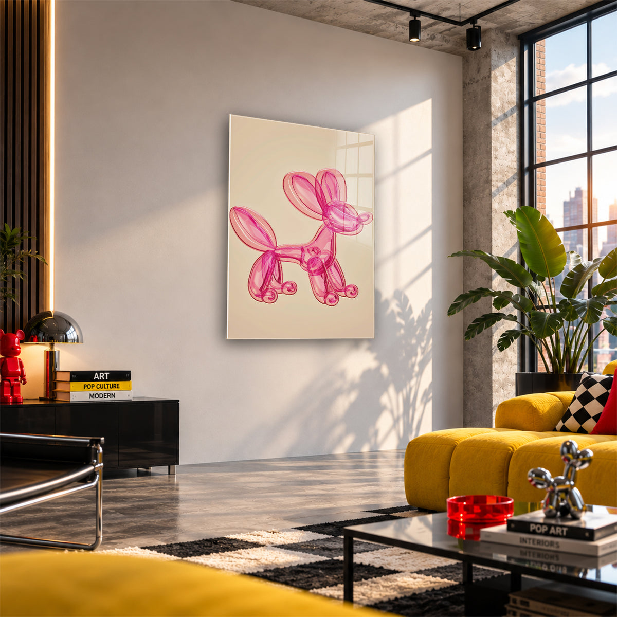 Acrylglas Wandbild - Ballon Dog