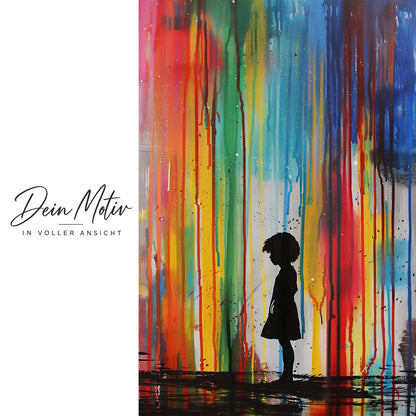 Acrylglas Wandbild - Rainbow Rain