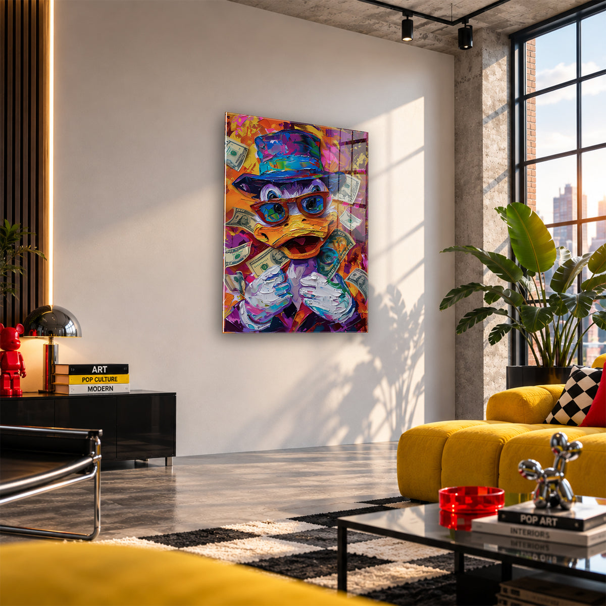 Acrylglas Wandbild - Old Money Duck