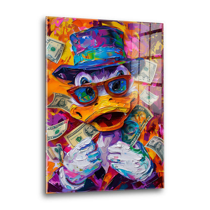 Acrylglas Wandbild - Old Money Duck