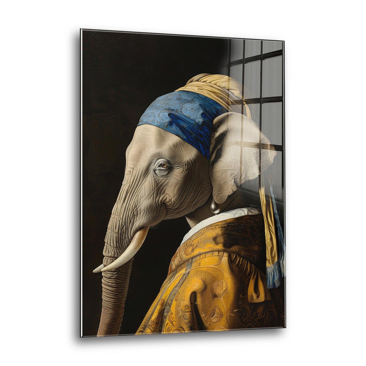 Acrylglas Wandbild - Elephant Woman
