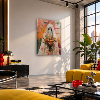 Acrylglas Wandbild - Flower Ghost