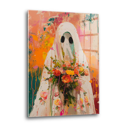Acrylglas Wandbild - Flower Ghost