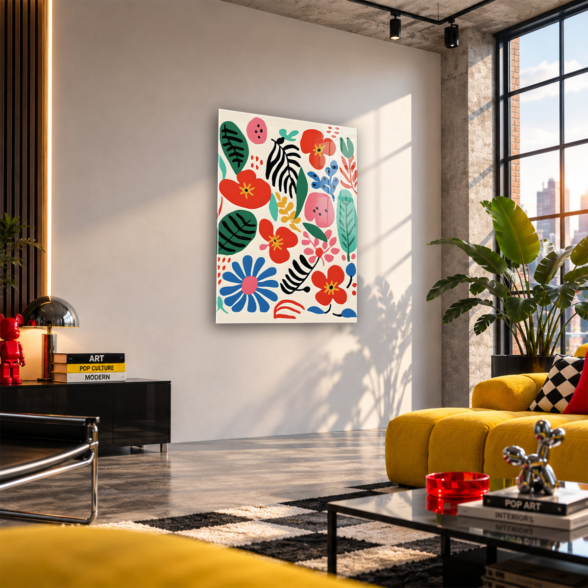 Acrylglas Wandbild - Flower Power