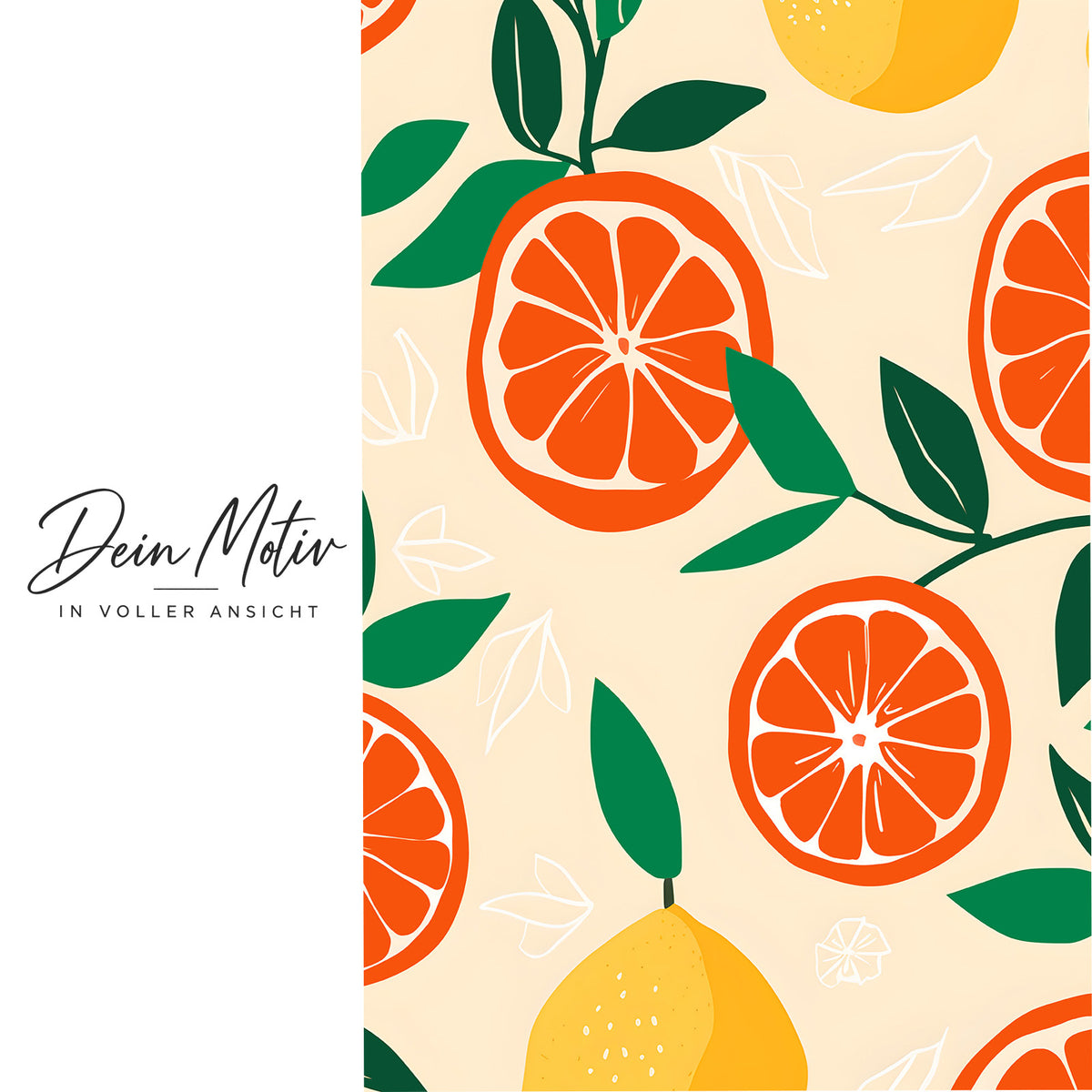 Acrylglas Wandbild - Grafik Orange
