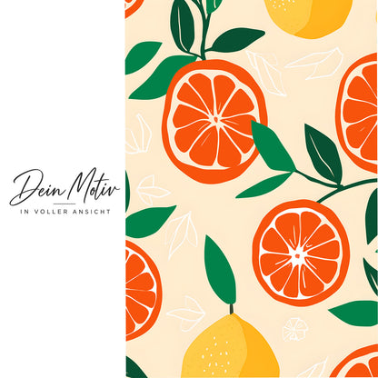 Acrylglas Wandbild - Grafik Orange