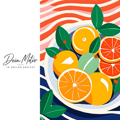 Acrylglas Wandbild - Orange Plate