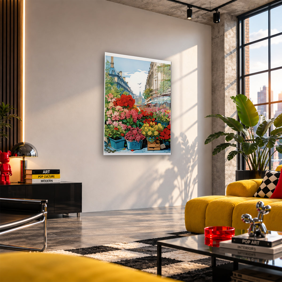 Acrylglas Wandbild - Flower Market