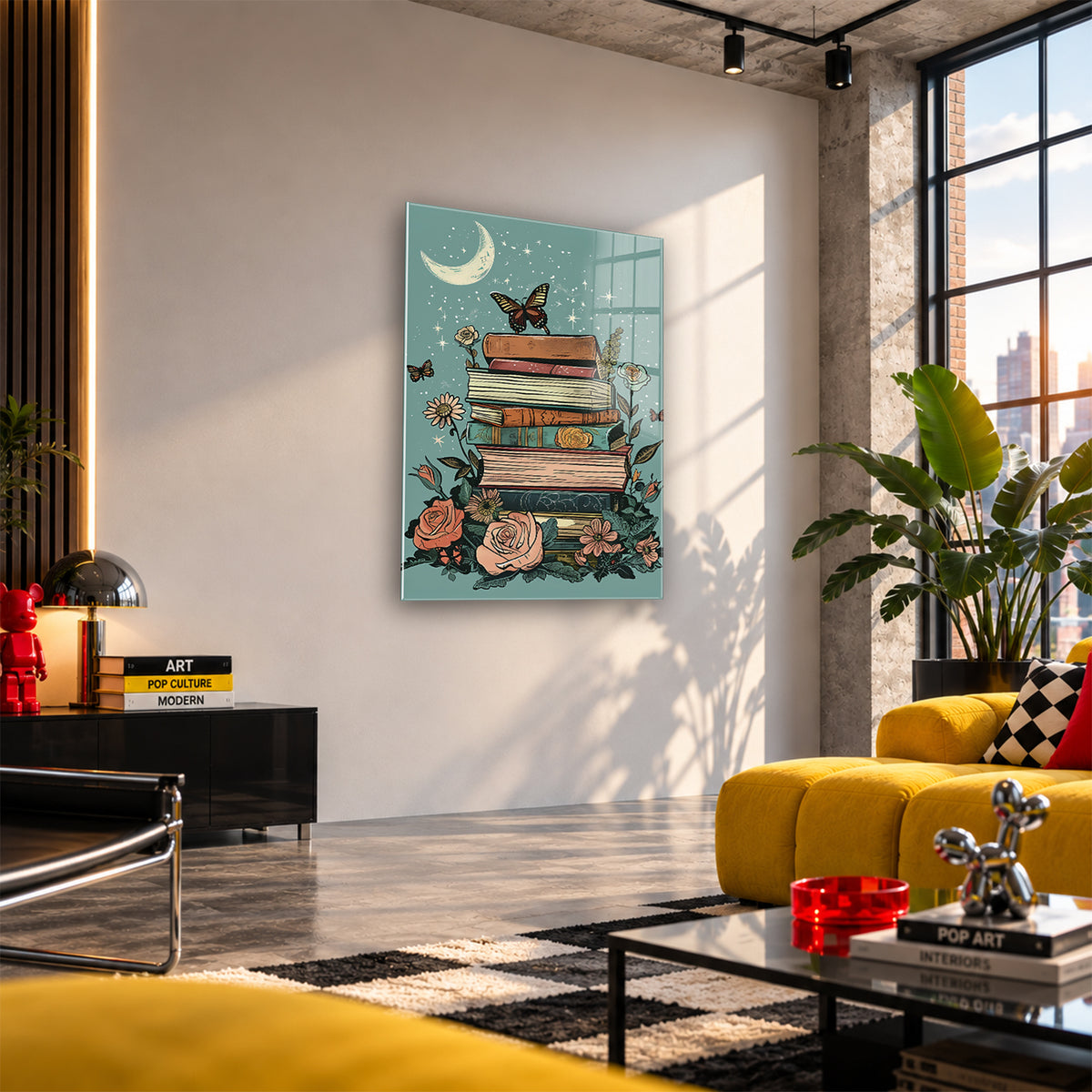 Acrylglas Wandbild - Dreamy Books