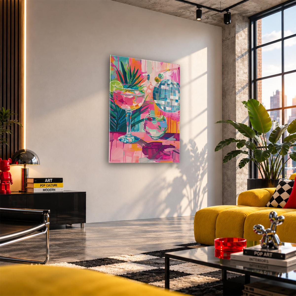 Acrylglas Wandbild - Disco Drinks