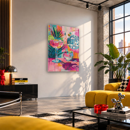 Acrylglas Wandbild - Disco Drinks
