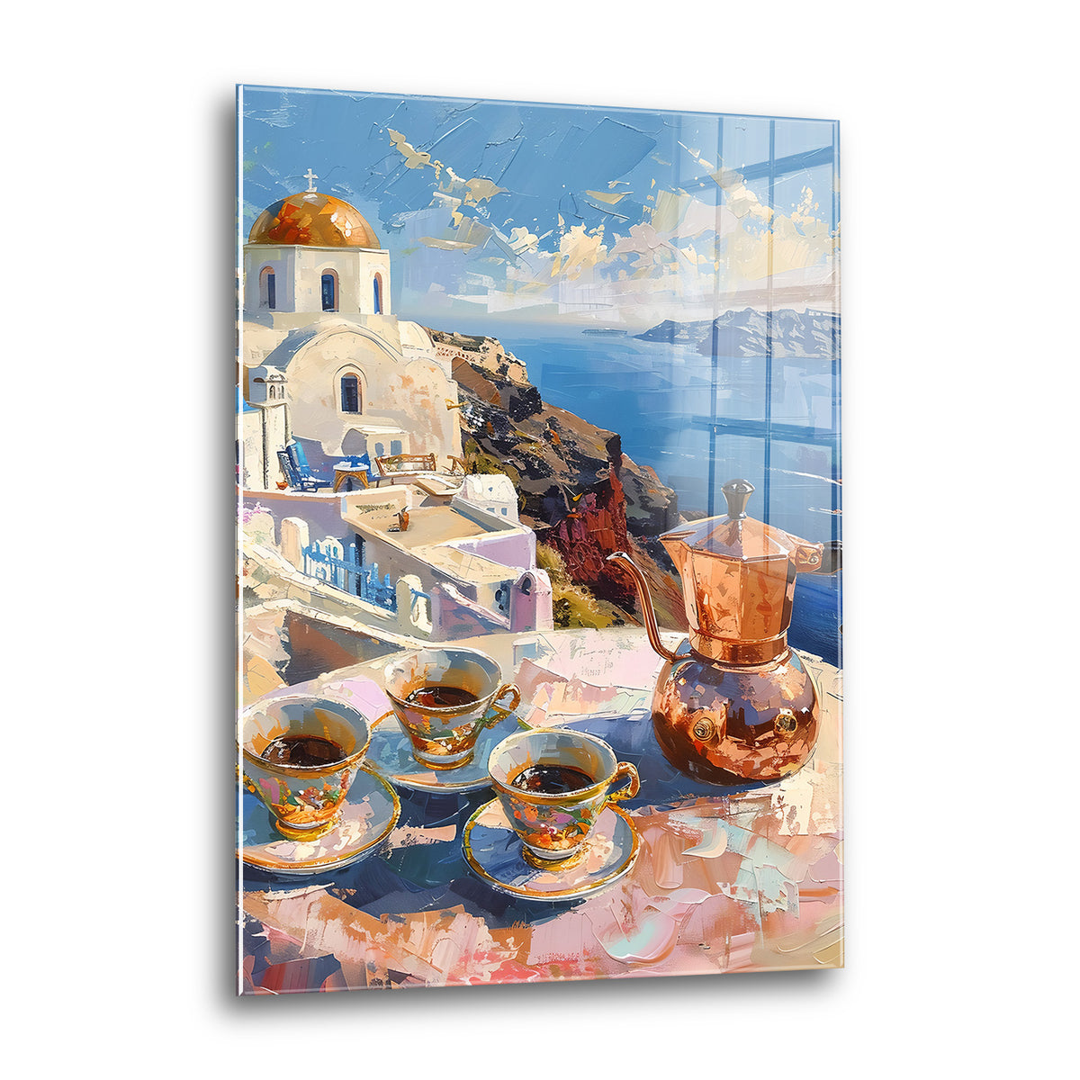 Acrylglas Wandbild - Tea with a View