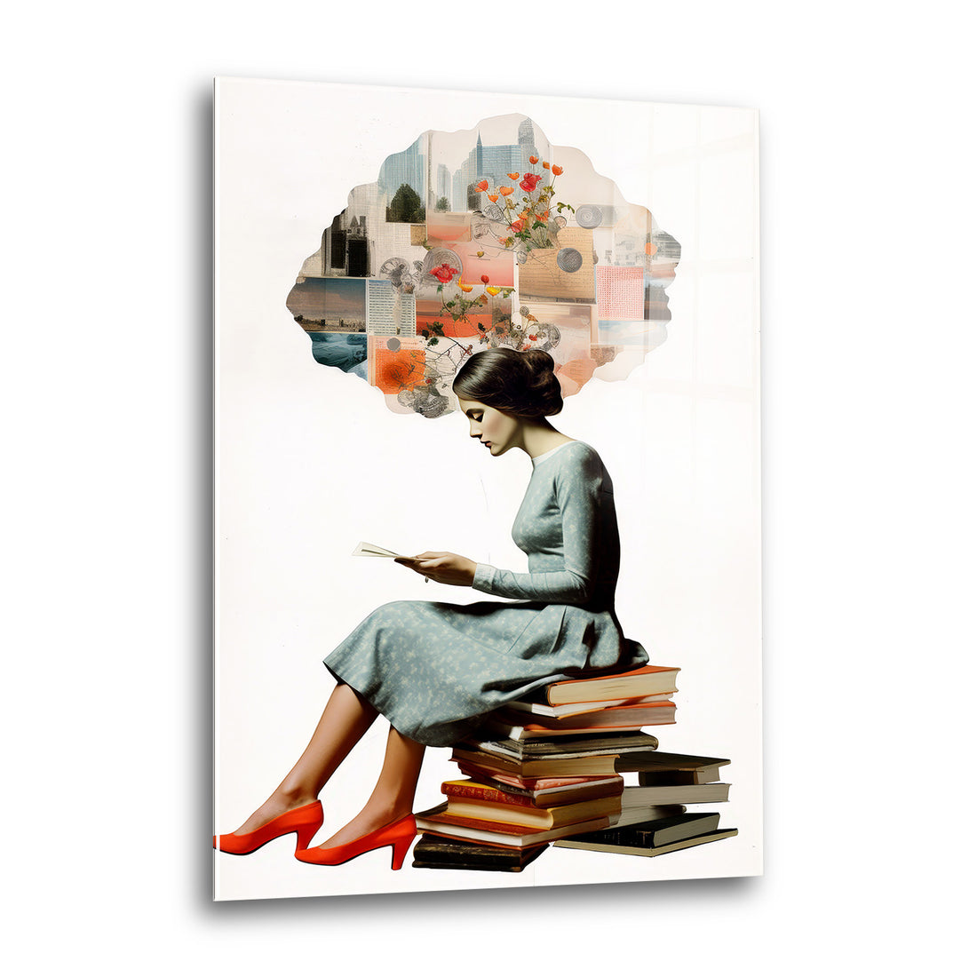 Acrylglas Wandbild - Book Thoughts