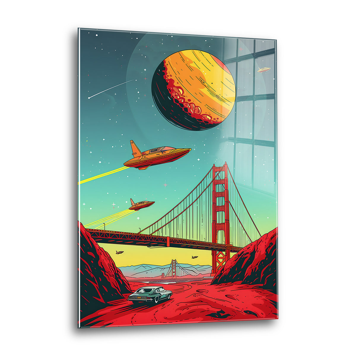 Acrylglas Wandbild - Space World