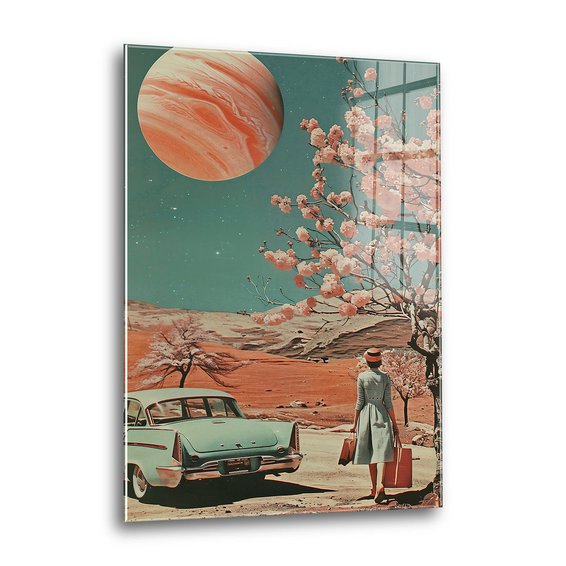 Acrylglas Wandbild - Past Time Moon