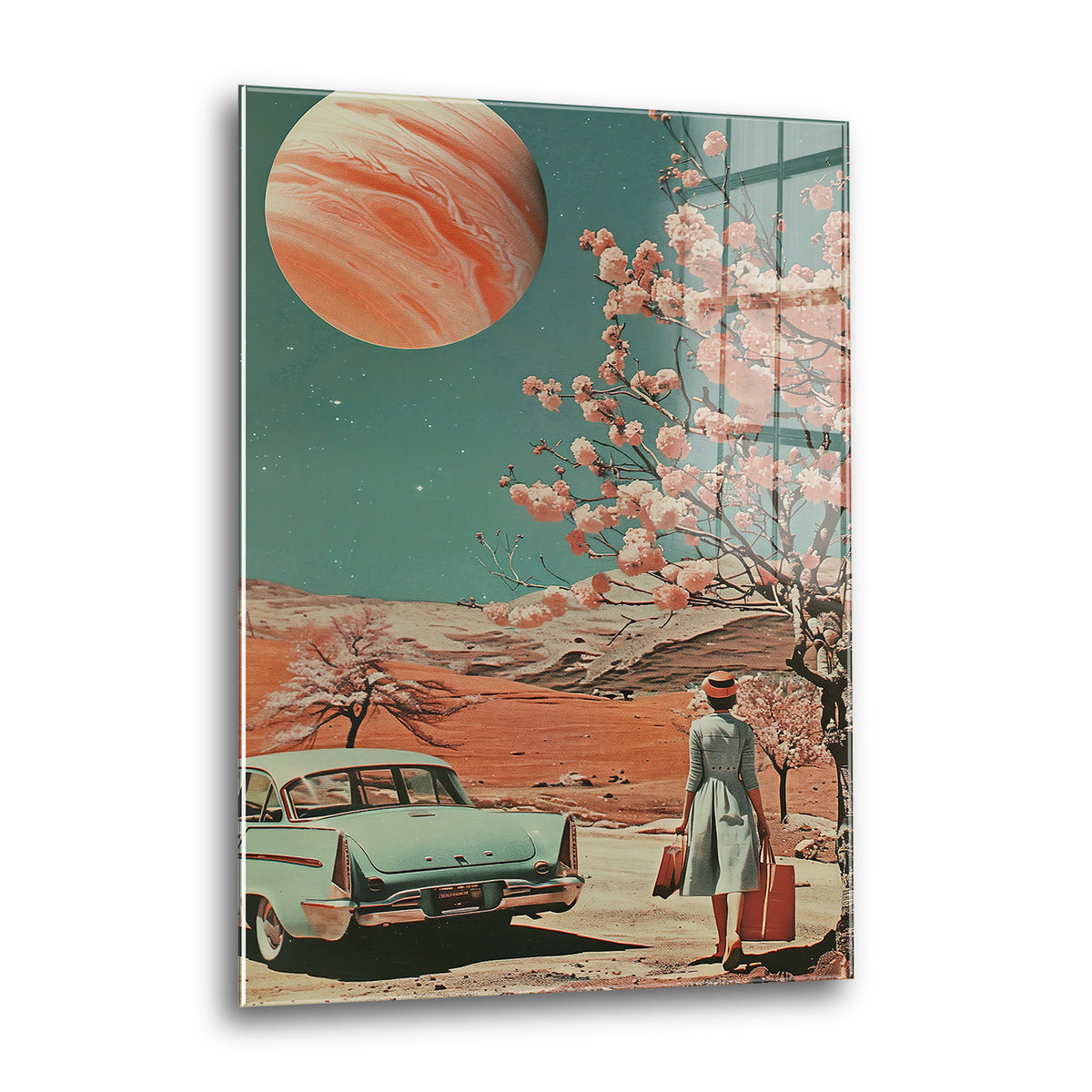 Acrylglas Wandbild - Past Time Moon