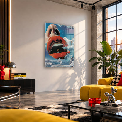 Acrylglas Wandbild - Mouth Construction