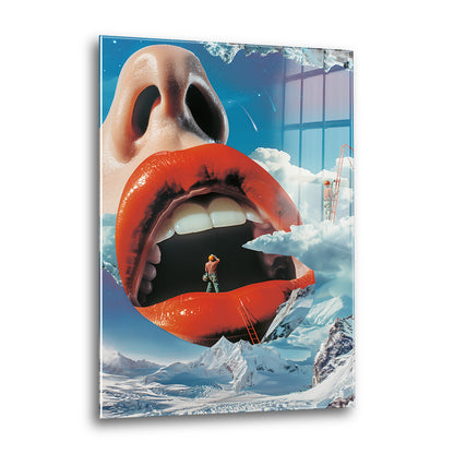Acrylglas Wandbild - Mouth Construction