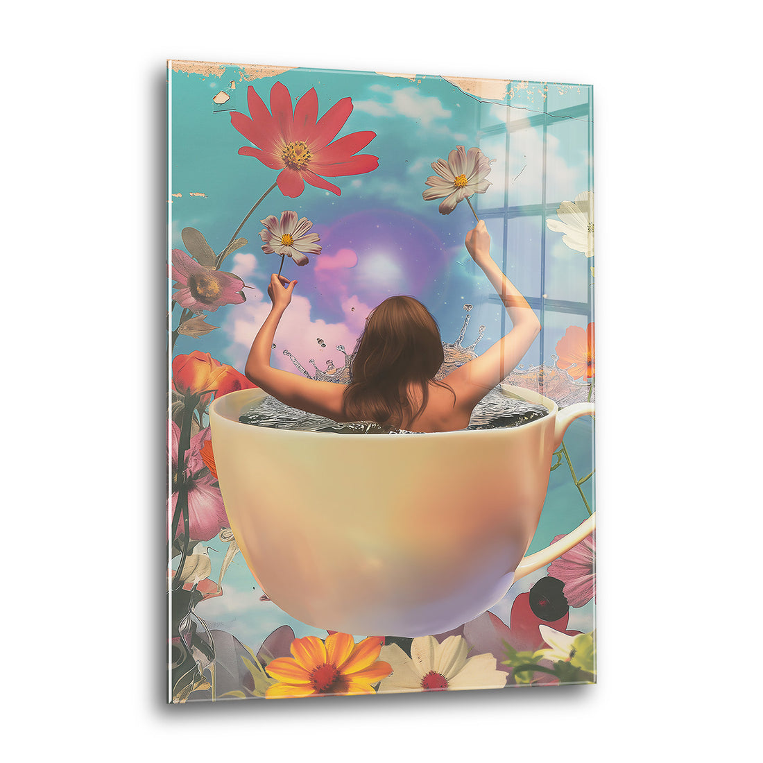 Acrylglas Wandbild - Nature Bathing