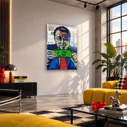 Acrylglas Wandbild - LeoDi Money Art