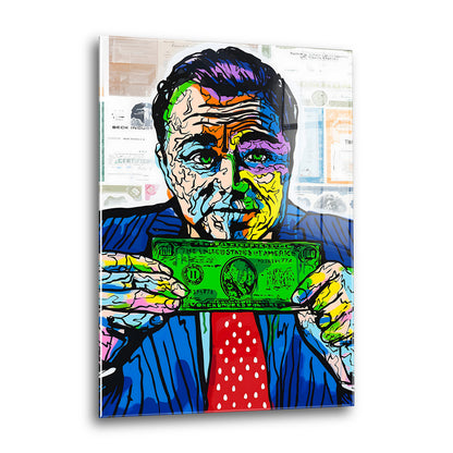 Acrylglas Wandbild - LeoDi Money Art