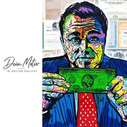 Acrylglas Wandbild - LeoDi Money Art