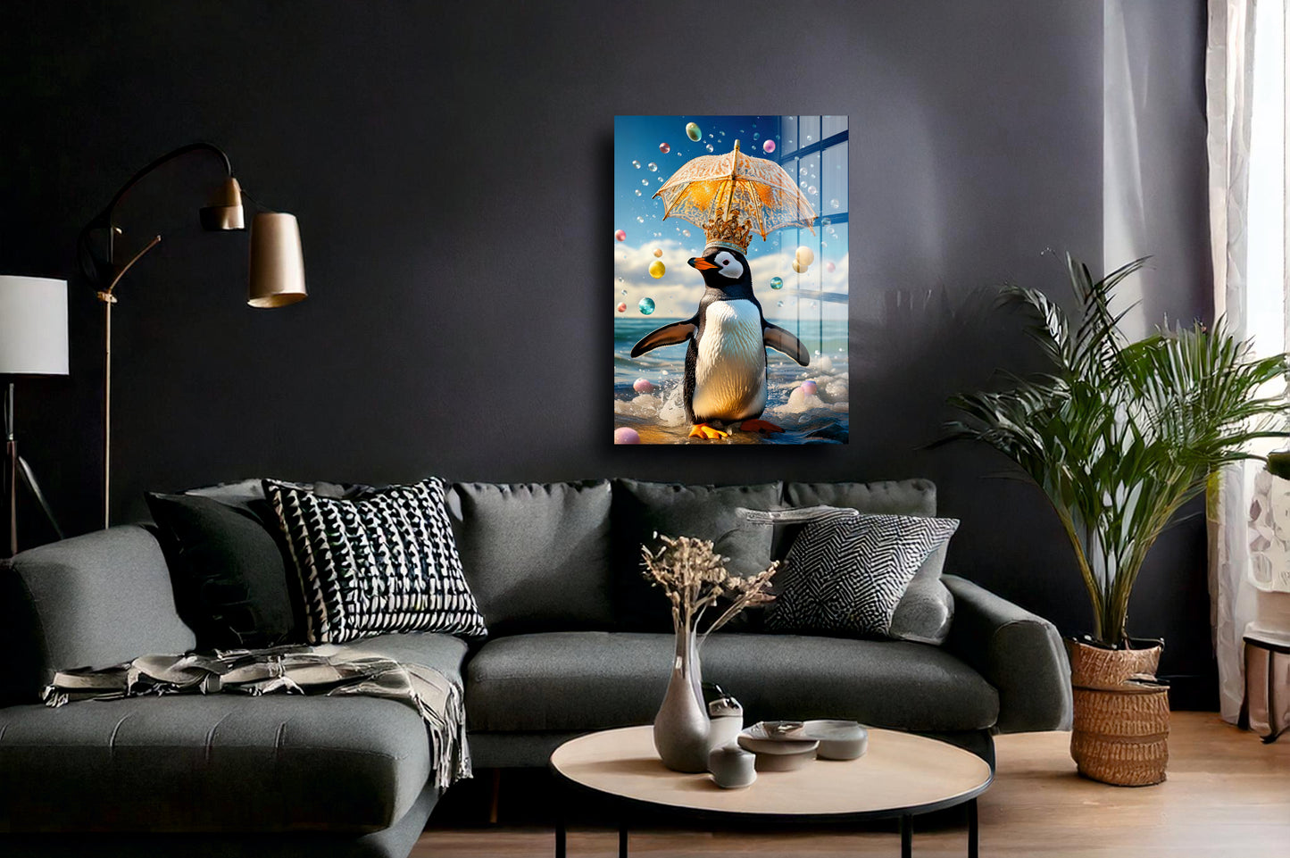 Acrylglas Wandbild - Pinguin