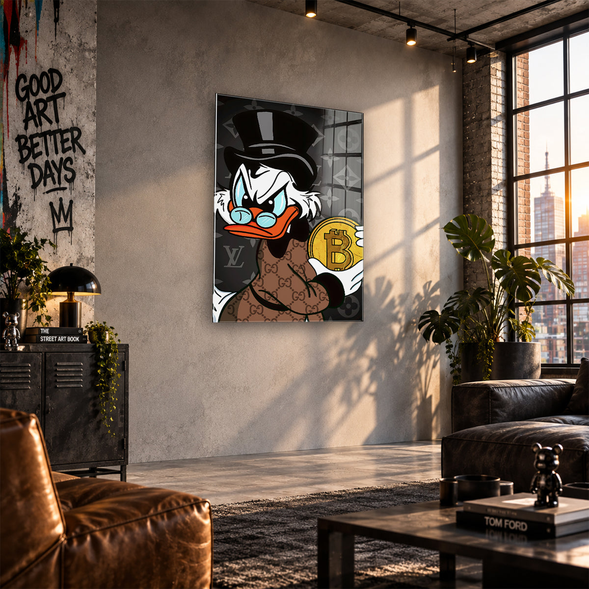 Acrylglas Wandbild - Crypto Duck